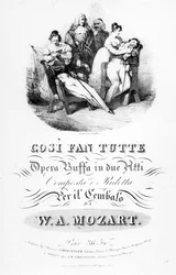 モーツァルトの「Cosi Fan Tutte」のシートミュージック